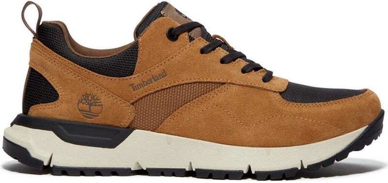 Timberland - Voyager Park - Leren Sneakers - Zwart - Plat - Veters