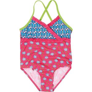Playshoes UV badpak Kinderen Bloemen - Roze - Maat 86/92