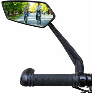 Achteruitkijkspiegel voor Fietsen met Groot Spiegeloppervlak - HD Slagvast en Verstelbaar