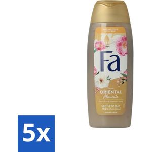 Fa - Oriental Moments - Douchecrème - Woestijnroos & Sandelhout - 250 ml - Bulkverpakking - 5 stuks