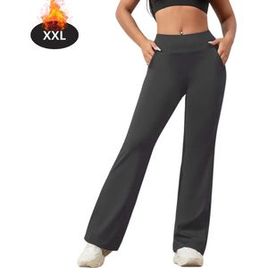 Nivard Trainingsbroek Dames - Sportbroek - Trainingsbroek Lang - Trainingspak - Sportkleding - Donkergrijs - S