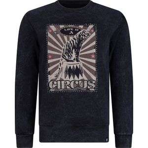 Rellix Crewneck Circus Truien & Vesten Meisjes - Sweater - Hoodie - Vest- Zwart - Maat 152