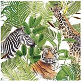 20x Safari / jungle thema servetten 33 x 33 cm - Papieren servetten 3-laags