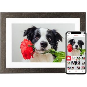32 GB Digitale Fotolijst met 10,1 Inch Touchscreen en Wifi – Stuur Foto's en Video's via Gratis App