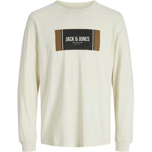 JACK & JONES - JJHAYATO - Shirt - Bruin/Zwart/Natuurwit - Lange Mouwen