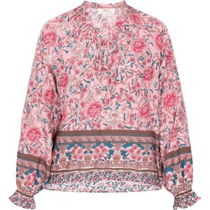 usha - Blouse - Ethno-geïnspireerd - Woven Print - Loose Fit - Lange Mouwen