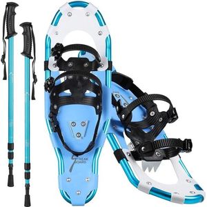 Gran Vida® - Sneeuwschoenen - Voor Heren en Dames - Ergonomisch - Verstelbare Trekkingstokken - 25 Inch - Inclusief Draagtas