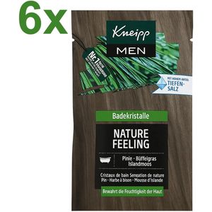 Kneipp - Badkristallen Nature Feeling - Voordeelverpakking - 6x 60 g - Dennen, Bizongras & IJslands Mos
