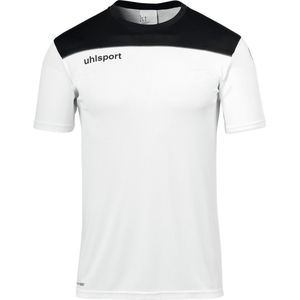 Uhlsport Offense 23 T-Shirt Kinderen - Wit / Zwart / Antraciet | Maat: 140