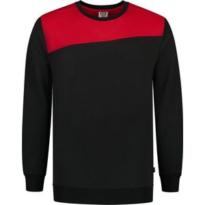 Tricorp Sweater Bicolor Naden 302013 Zwart / Rood - Maat XXL
