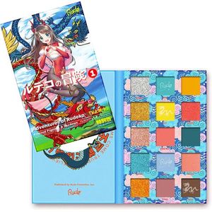 Rude Cosmetics - Adventures of Rudeko - MANGA.1 - Eyeshadow Palette - 38097 - 15 kleuren - Matte & Shimmer - Oogschaduw Palette - 22 g