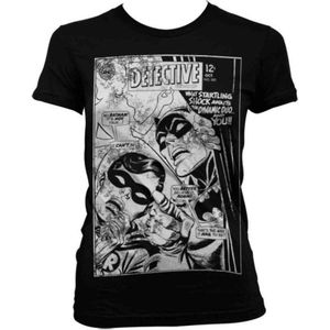 DC Comics Batman Dames Tshirt -XL- Dynamic Duo Distressed Zwart