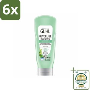 Guhl - Conditioner - Gevoelige Hoofdhuid - 200 ml - Voordeelverpakking - 6 stuks - Milde conditioner - Conditioner droge hoofdhuid