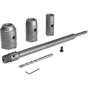 Ronde Handvat SDS Plus Schacht Beton Muur Boor - Gatenzaag Set voor Beton, Steen en Baksteen (30/40/50mm)