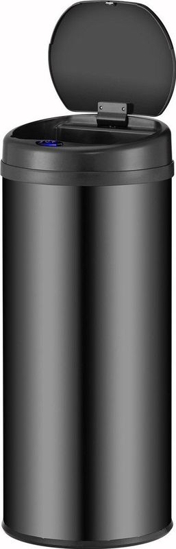 Automatische Prullenbak / Afvalemmer / Sensorprullenbak - 50 Liter - Zwart - Rond