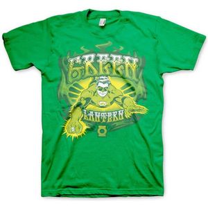 DC Comics Green Lantern Heren Tshirt -L- Green Fire Groen