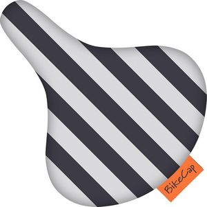 BikeCap Zadelhoes Grey Stripes | Fietszadelhoes - Fietszadeldek - Stof en waterafstotend