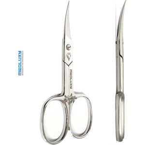MEDLUXY® Pro - Nagelschaar - 9.5 cm - Gebogen snijvlak (Stevige nagelschaar voor Vingernagels en Teennagels, Pedicure - Manicure) [MP0569]