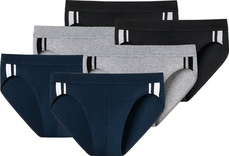 SCHIESSER - Slip Set - 6 Stuks - Herenondergoed - Zacht en Vormvast
