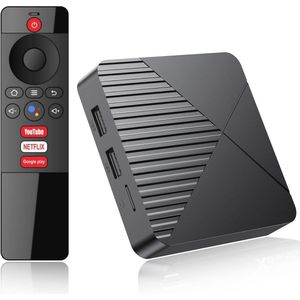 RUPA Android TV Box 13.0, 2025 Android Box met RAM 2G ROM 16G WiFi6 Enternet 10/100M Bluetooth 5.0 USB3.0 ondersteunt 3D HD 8K Cast Screen TV Box