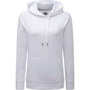 Russell Dames/dames HD Hooded Sweatshirt (Wit)