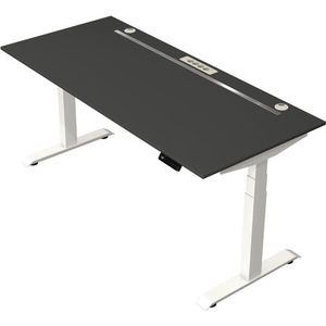 Kerkmann - Zit sta bureau Move Boost 4 - 180x80cm - antraciet-wit