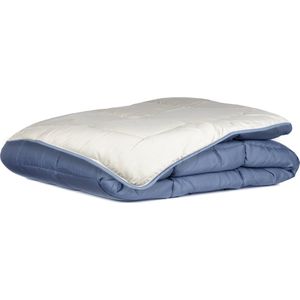 Zelesta� Easybed Light Blauw & Mastiek 240x220cm - Dekbed zonder overtrek - 30 dagen proefslapen - Wasbaar hoesloos dekbed - Bedrukt dekbed - Zomerdekbed