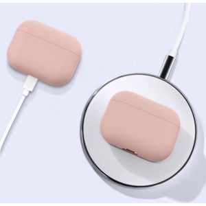 Jumada's  ""Geschikt"" voor Apple Airpods hoesje -  geschikt voor Airpods Pro - Softcase - Poeder roze - Beschermhoesje
