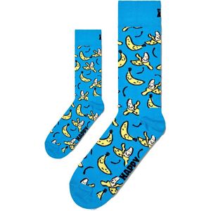 Zo Vader Zo Zoon/Dochter Matching sokken Banana Split | Maat: Vader 41 - 46 | Kind 0 - 12 maanden | blauw-geel