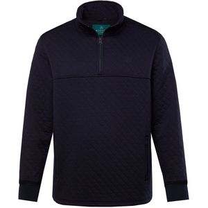 Boston Park - Heren - Boston Park troyer van sweatstof doorgestikte ruiten - Navy blauw - Maat 52+