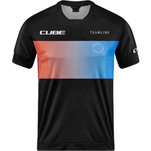 Cube Teamline Enduro-trui Met Korte Mouwen Blauw L Man