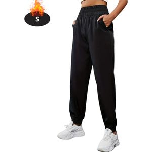 Livano Trainingsbroek Dames - Sportbroek - Trainingsbroek Lang - Trainingspak - Sportkleding - Zwart - S