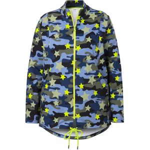 Angel of Style - Dames - Sweatvest camouflage met sterren lange mouwen - Rietgroen - Maat 54