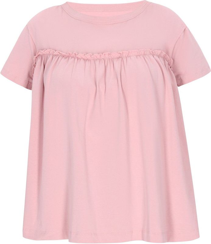 usha - FESTIVAL - Shirt - Lichtroze - Ronde Hals - Losse Pasvorm