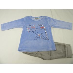 Petit bateau - Zomer pyjama - Jongen - Grijst / blauw - Sport -  6 jaar  114