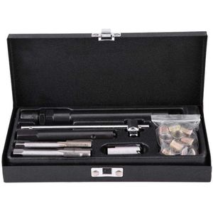 Tapset Handtap - 25-delige Bougie Draadreparatieset M14 x 1,25, Auto Bougie Schroeven, Inserts en Draadgereedschap met Etui