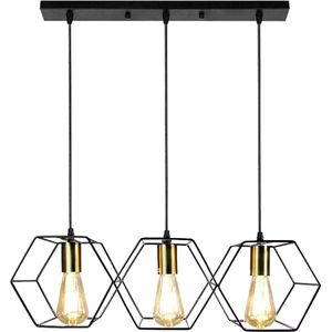 TooLightAPP1132-3CP Elegante Hanglamp Zwart/Goud - Modern Design