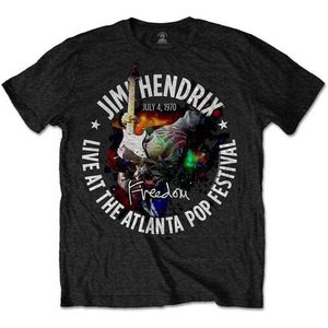 JIMI HENDRIX - T-Shirt Rocked World Col - Atlanta 1970 (L)