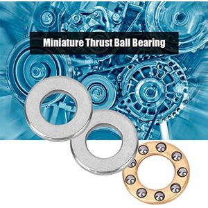 10st Thrust Ball Bearing Miniature High Precision Flat Steel Bearings Set(F5-12M 5 * 12 * 4mm)