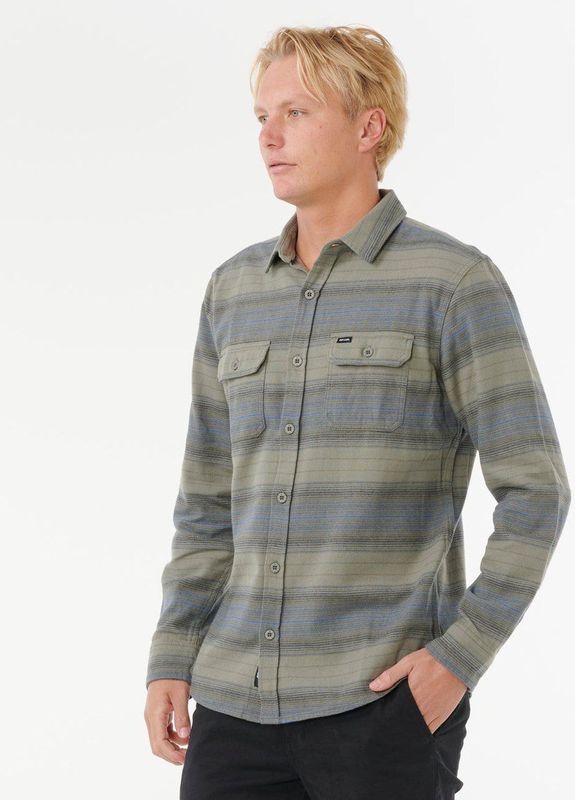 Rip Curl - Line Up - Flannel Overhemd - Katoen - Met Lange Mouwen