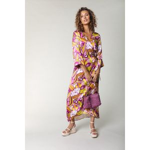 Colourful Rebel Lela Floral Wrap Maxi Dress LS - XL