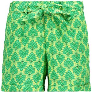 Only Broek Onlthyra Aop Paperbag Shorts Wvn Cs 15301587 Deep Mint/green Dames Maat - L