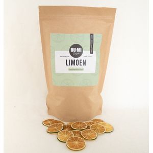 RU-MI Gedroogd Fruit / Natuurlijk Gedroogde Limoen (200 gr) Schijfjes 100% natuurlijk fruit, zonder toevoegingen. Ideaal als garnering voor cocktails, bakken, thee, verfrissende drankjes, decoratie of als smakelijke snack.