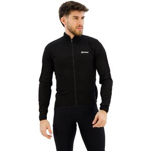 Santini - Guard Nimbus - Jas - Zwart - Getailleerd Regenjack