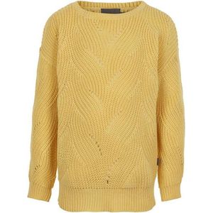 Creamie - katoenen meisjes pullover - geel