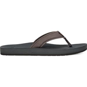 Teva M REFLIP Leren Heren Slippers - Grijs - Maat 42