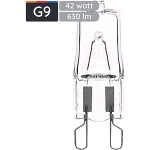 Avide G9 Halogeen 42W 220-240V Dimbaar - 3000K - 630lm - Halogeen Lampjes Insteek - Warm wit licht