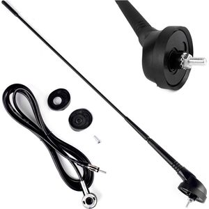 Universele antenne met voet - Auto antenne - 40cm - 5mm - 2,3m kabel lengte