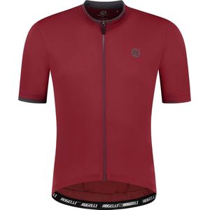 Rogelli Essential Fietsshirt - Korte Mouwen - Heren - Bordeaux - Maat L