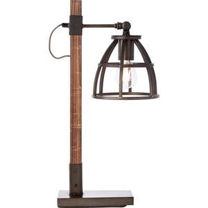 Brilliant Matrix Bureaulamp - E27 - Hout